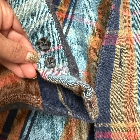 Kavu Carrick Bend Shirt Ocean Depth Plaid Gorpcore Shirt Mens Size M Shacket - Picture 6 of 12